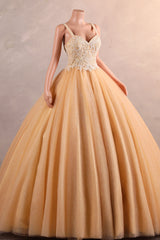 Straps Sparkle Ball Gown Sleeveless Beaded Quince Dresses