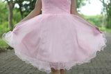 A-line One-shoulder Knee Length Tulle Handmade Flower Homecoming Dress-stylesnuggle