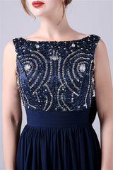 A-Line sleeveless Ankle-length Sequined beading Flower mother's dress-stylesnuggle