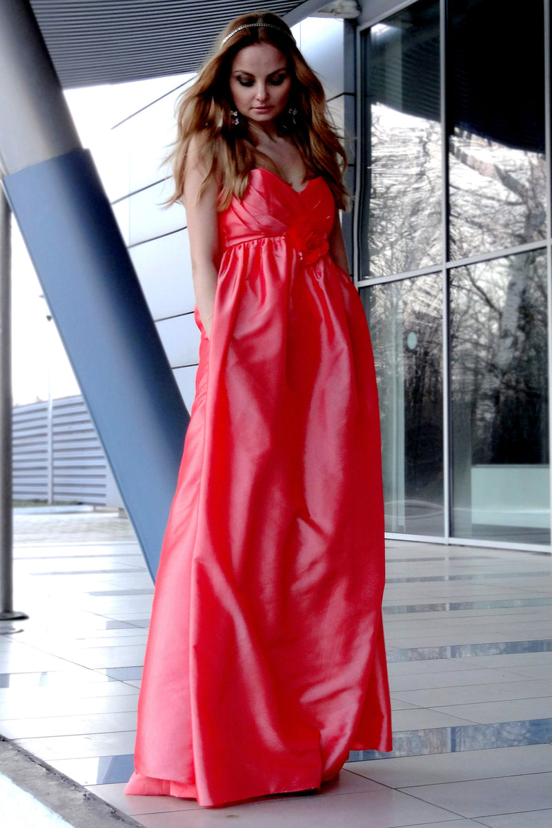 A-line Sweetheart Floor Length Charmuse Sleeveless Backless Prom Dress-stylesnuggle