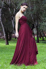 A-line Sweetheart Floor Length Tulle Chiffon Prom Dress-stylesnuggle