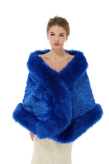 Abigail - Winter Faux Fur Wedding Wrap-stylesnuggle