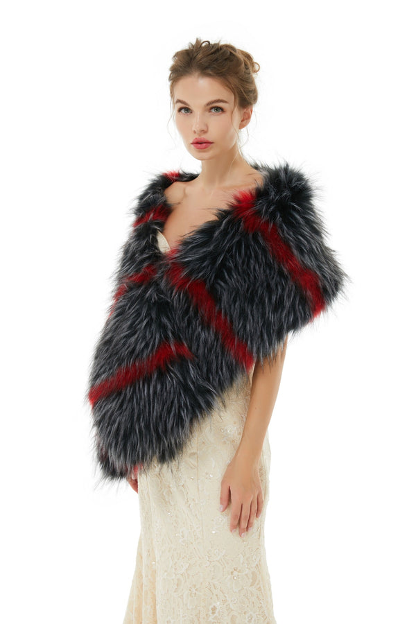 Alexandra- Winter Faux Fur Wedding Wrap-stylesnuggle