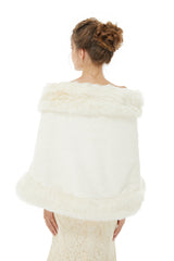 Alis- Winter Faux Fur Wedding Wrap-stylesnuggle