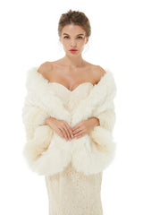 Alis- Winter Faux Fur Wedding Wrap-stylesnuggle