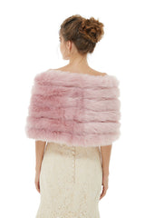 Alyssa- Winter Faux Fur Wedding Wrap-stylesnuggle