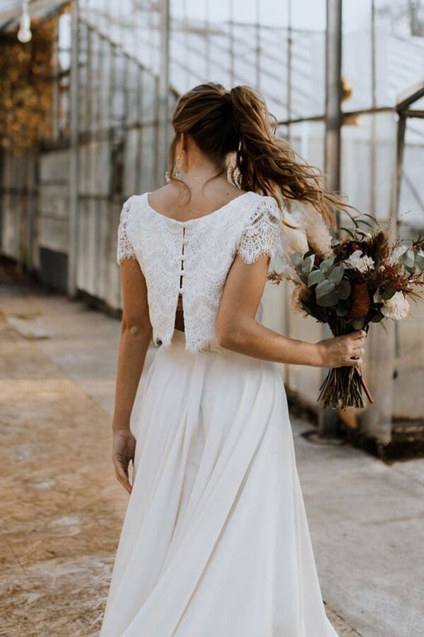 Amazing Boho Lace Mermaid Zipper Wedding Dress-stylesnuggle