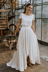 Amazing Boho Lace Mermaid Zipper Wedding Dress-stylesnuggle