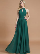 Amazing Chiffon Scoop Sleeveless Bridesmaid Dresses