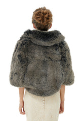 Amey - Winter Faux Fur Wedding Wrap-stylesnuggle