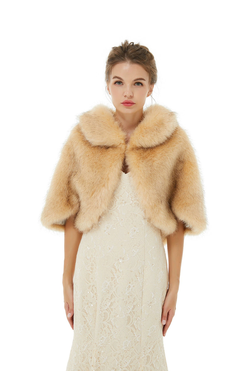 Amy - Winter Faux Fur Wedding Wrap-stylesnuggle