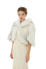 Anastasia - Winter Faux Fur Wedding Wrap-stylesnuggle