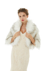 Anastasia - Winter Faux Fur Wedding Wrap-stylesnuggle