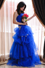 Ball Gown Sweetheart Floor Length Organza Beading Prom Dress-stylesnuggle