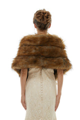 Beatrice - Winter Faux Fur Wedding Wrap-stylesnuggle