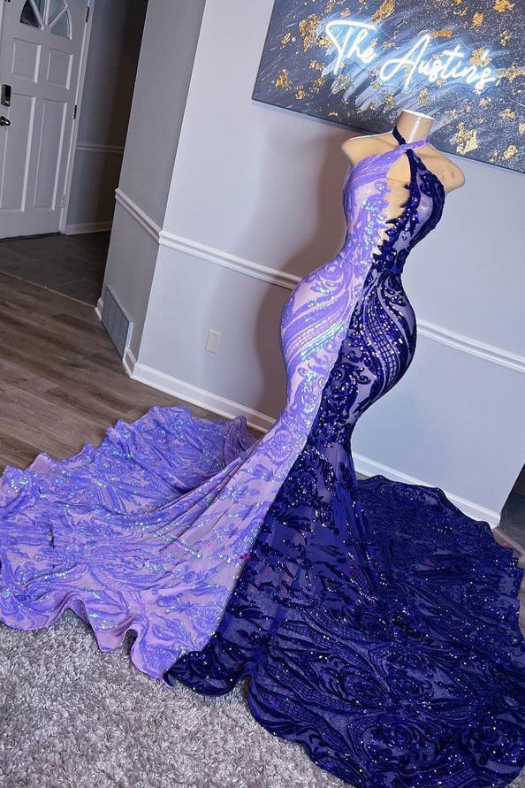 Beautiful Long Mix Colour Sleeveless Mermaid Prom Dress-stylesnuggle