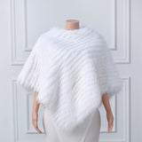 Beige Vertical Look Winter Wedding Shawl-stylesnuggle