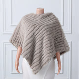 Beige Vertical Look Winter Wedding Shawl-stylesnuggle