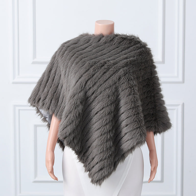 Beige Vertical Look Winter Wedding Shawl-stylesnuggle