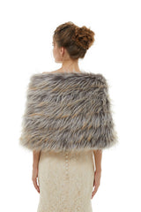 Belinda - Winter Faux Fur Wedding Wrap-stylesnuggle