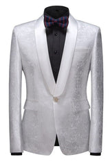 stylesnuggle is your ultimate source for Bespoke Slim Fit Shawl Lapel One Button Wedding Tuxedo. Our White Shawl Lapel wedding groomsmen suits come in Bespoke styles &amp; colors with high quality and free shipping.