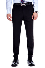 Looking for the Pricey Bespoke Solid Black Three Piece Suits for Men online Find your Notched Lapel Single Breasted Three-piece Black mens suits for prom, wedding and business at stylesnuggle.