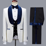 stylesnuggle is your ultimate source for Bespoke White Jacquard Shawl Lapel Men Suit for Wedding. Our White Shawl Lapel wedding groom Men Suits come in Bespoke styles &amp; colors with high quality and free shipping.