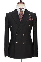 stylesnuggle made this Black Men Suits Online, Peak Lapel Blazer with Double Breasted with rush order service. Discover the design of this Black Solid Peaked Lapel Single Breasted mens suits cheap for prom, wedding or formal business occasion.