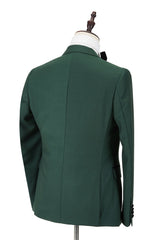 This Black Peak Lapel Dark Green Men Wedding Suit, Velvet Banding Edge Formal Suit at stylesnuggle comes in all sizes for prom, wedding and business. Shop an amazing selection of Peaked Lapel Single Breasted Dark Green mens suits in cheap price.