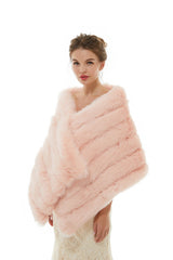 Brianna - Winter Faux Fur Wedding Wrap-stylesnuggle