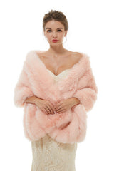 Brianna - Winter Faux Fur Wedding Wrap-stylesnuggle