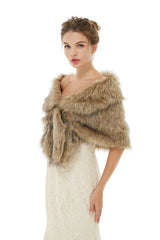 Brooke - Winter Faux Fur Wedding Wrap-stylesnuggle