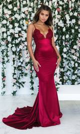 Still not know where to get your Spaghetti-Straps Lace Appliques Evening Gowns online? stylesnuggle offer you new arrival prom dresses at factory price,  fast delivery worldwide.