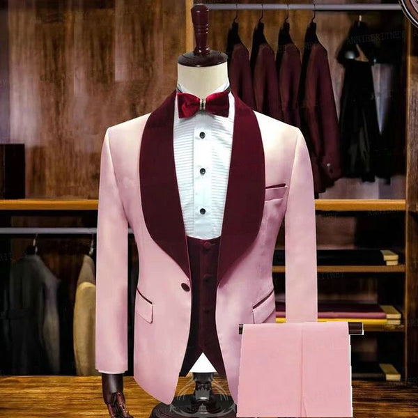 stylesnuggle is your ultimate source for Candy Pink Stylsih Shawl Lapel Slim Fit Men Suits for Wedding. Shop this season's Sharp-looking Shawl Lapel Single Breasted collections at stylesnuggle. Worldwide delivery available. Fast Worldwide Shipping.Secure &amp; Easy Checkout.