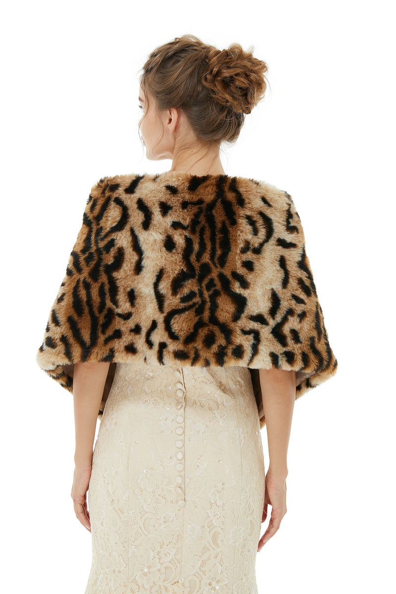 Catherine - Winter Faux Fur Wedding Wrap-stylesnuggle