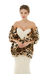 Catherine - Winter Faux Fur Wedding Wrap-stylesnuggle