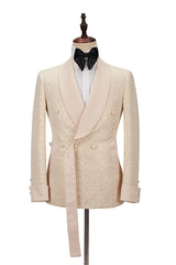 Buy Champagne Shawl Lapel Slim Jacquard Wedding Men Suits for men from stylesnuggle. Huge collection of Shawl Lapel Men Suit sets at low offer price &amp; discounts, free shipping &amp; made. Order Now.