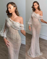 stylesnuggle offers Charming One Shoulder Chic Slim Floor Length Prom Party Gowns at a good price from Same as Picture, Gold, Champagne, Bright silk to Column Floor-length hem. Gorgeous yet affordable Long Sleevess Prom Dresses, Evening Dresses.