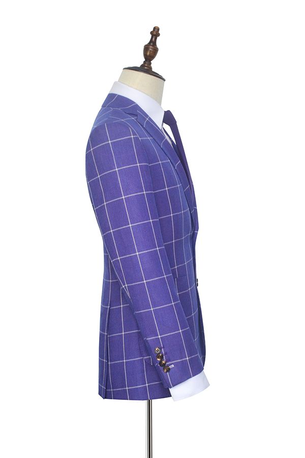 stylesnuggle has various Custom design mens suits for prom, wedding or business. Shop this Check Pattern Patch Pocket Purple Mens Suits, Notch Lapel Formal Suits for Men with free shipping and rush delivery. Special offers are offered to this Purple Single Breasted Notched Lapel Two-piece mens suits.