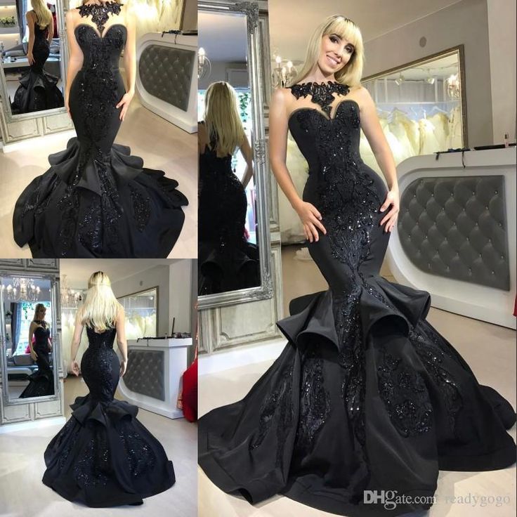 Looking for custom made Chic black mermaid Prom Party Gownslong Prom Party Gowns New Arrival on sale. Free shipping,  high quality,  fast delivery,  made to order dress. Discount price. Affordable price. stylesnuggle.