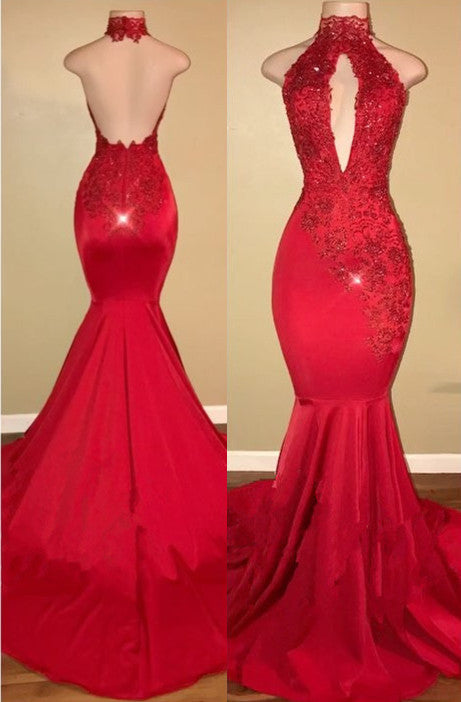 Customizing this Chic Halter Mermaid Prom Party GownsLong With Lace Appliques on stylesnuggle. We offer extra coupons,  make Prom Dresses, Real Model Series in cheap and affordable price. We provide worldwide shipping and will make the dress perfect for everyone.