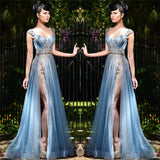 Customizing this New Arrival Chic slit long evening dresses cheap On Sale on stylesnuggle.com. We offer extra coupons,  make dresses in cheap and affordable price. We provide worldwide shipping and will make the dress perfect for everyone.