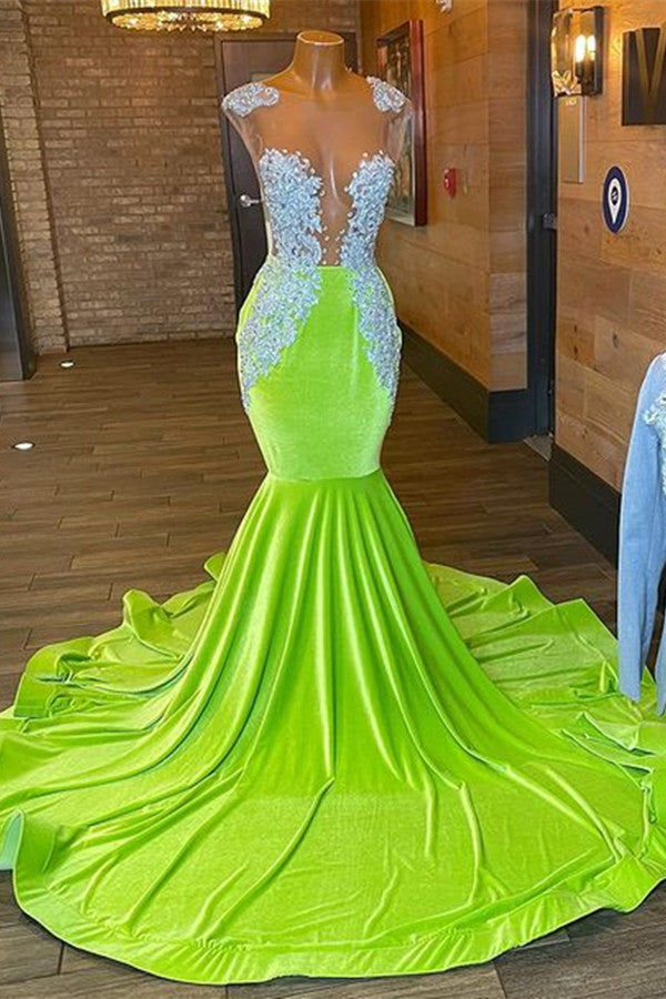 Chic Sleeveless Backless Mermaid Prom Dress With Beading-stylesnuggle