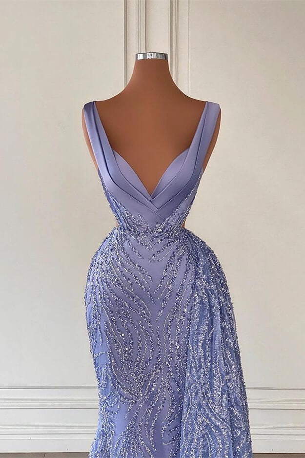 Chic Sleeveless Mermaid Prom Dresses-stylesnuggle