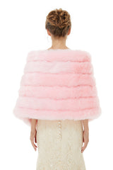 Chloe - Winter Faux Fur Wedding Wrap-stylesnuggle