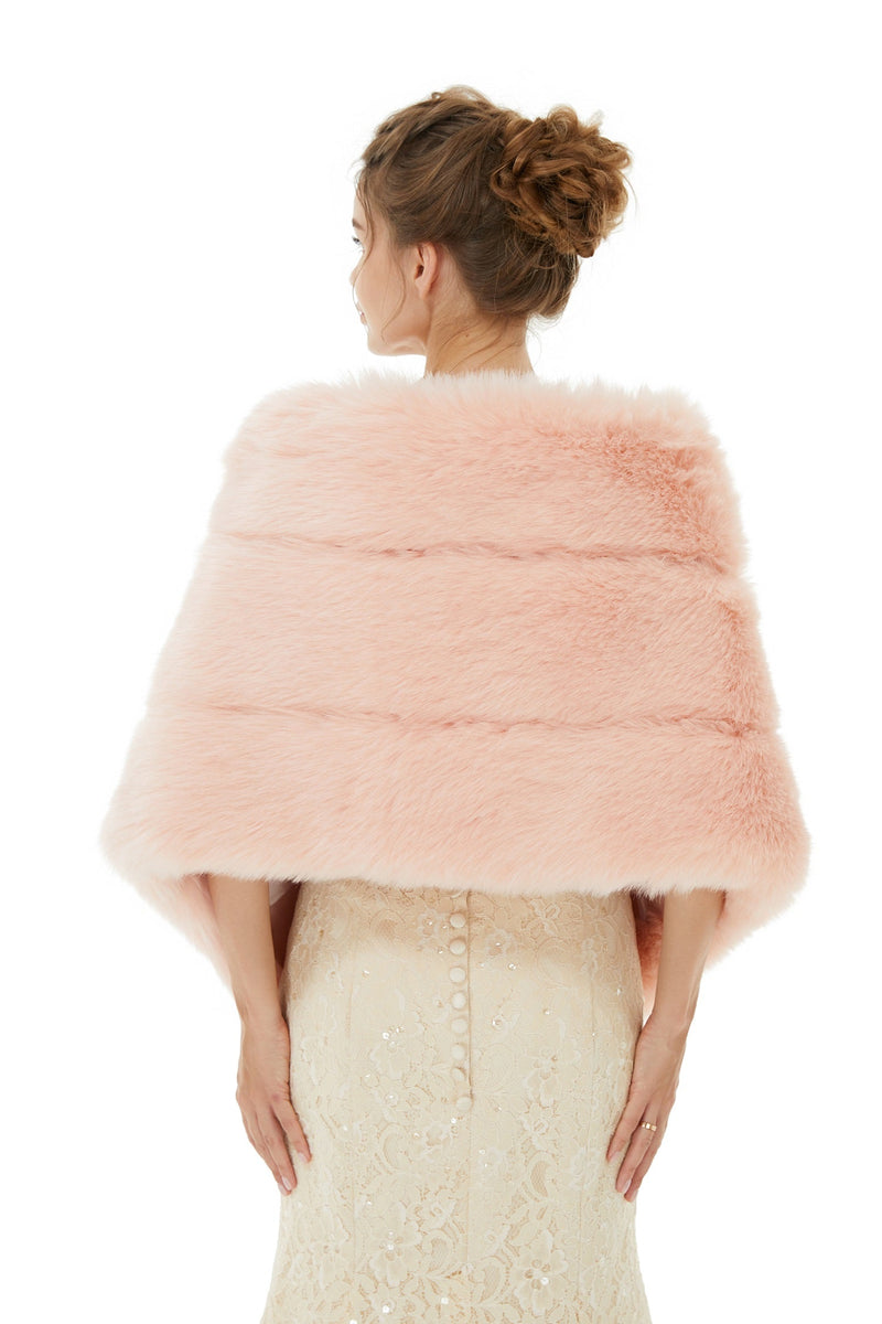 Christina - Winter Faux Fur Wedding Wrap-stylesnuggle