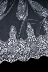 Christine Attractive Long Lace Wedding Veils-stylesnuggle