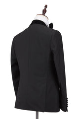 This Claassic Stitching Velvet Shawl Lapel Black One Button Men Formal Wedding Suit Tuxedos Online at stylesnuggle comes in all sizes for prom, wedding and business. Shop an amazing selection of Shawl Lapel Single Breasted Black mens suits in cheap price.