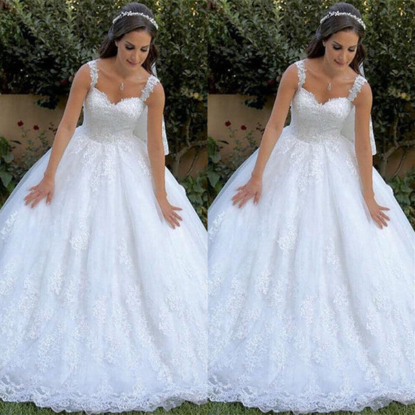 stylesnuggle has a great collection of Classic Appliques Straps Wedding Dresses at an affordable price. Welcome to buy high quality from us