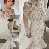 stylesnuggle offers Mermaid Long Sleevess Lace Wedding Dresses at factory price. This will make your dreamy wedding come true.